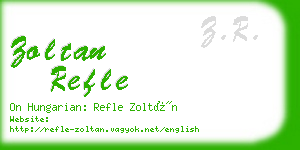 zoltan refle business card